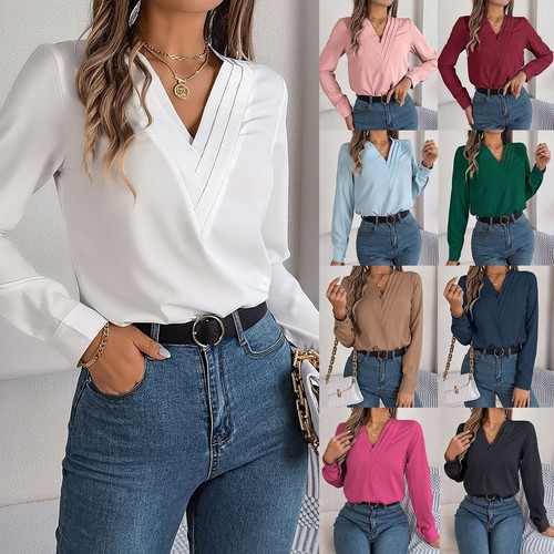 Women elegant neck blouse - women,