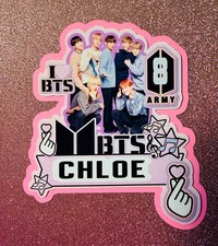 BTS personalised cake topper