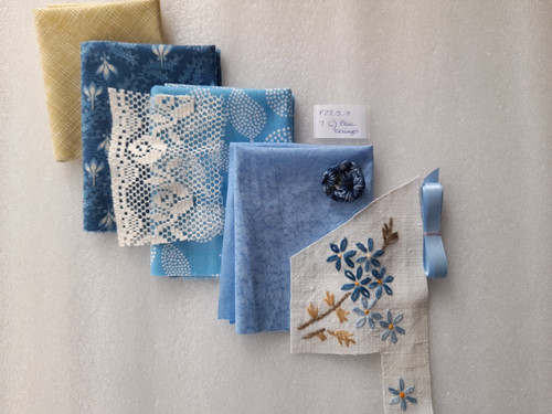 Vintage embroidered linen - linen, &