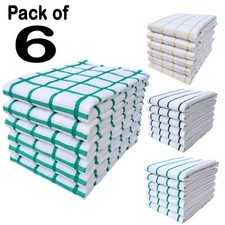 Terry Tea Towels Pack of 6