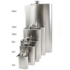 Engraved Hip Flask 1oz 3oz 6oz