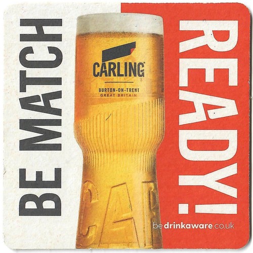 Carling beer mat from - beer,