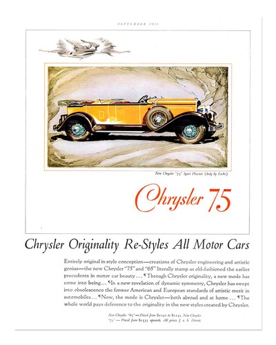 Vintage chrysler poster - 75,