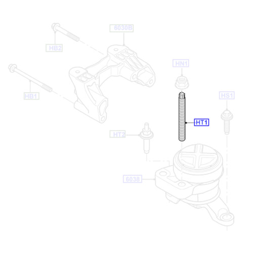 Genuine engine mounting m14 - 1x,