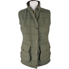 Jack Orton Gilet 8 Women's Green Polyester / Wool S Outdoors Tweed Hunting Vest