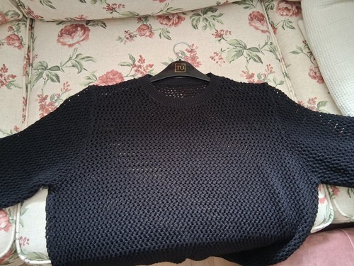 Topman black mesh knit - ,