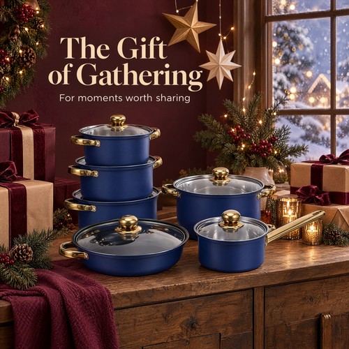 12pcs cookware set - 12pcs, &