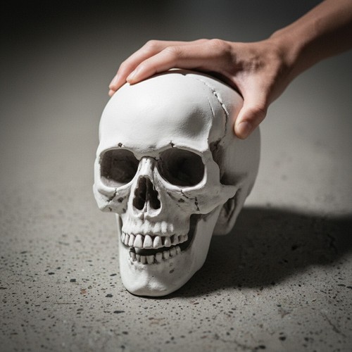 Realistic plastic skull head - realistic,