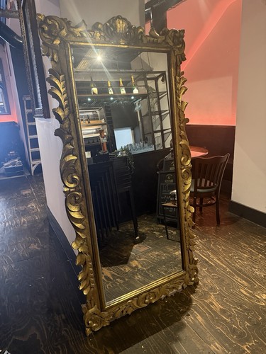 Large ornate gilt - gilt, gold