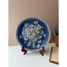 Vintage Blue Gingham Bow