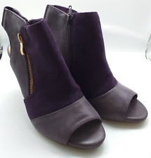 Wallis Purple Faux Suede & Leather Heeled Shoes, UK 5 (H11)