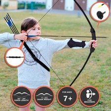 Archery recurve arrow - bow, set
