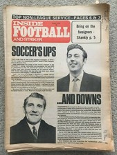 Inside Football and Striker 9th June 1973 Gordon Jago Ian Greaves