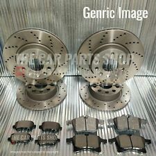 FOR AUDI A3 1.9 TDI E SPORT MK2 NEW DRILLED FRONT & REAR BRAKE DISCS & PADS