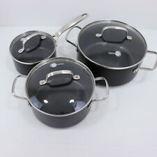 GreenPan Copenhagen Hard Anodised Ceramic Non-Stick Pan Set 3 Piece