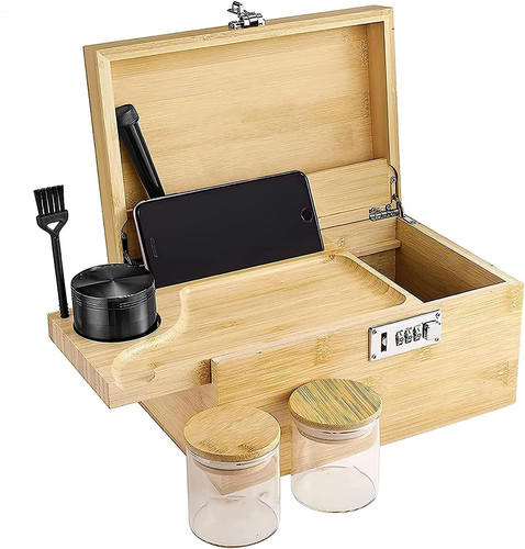 Bamboo stash box - stash, tray