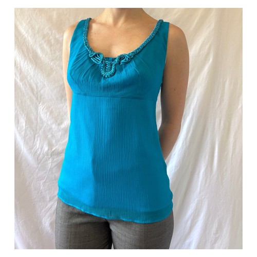 Vintage silk turquoise - vintage,