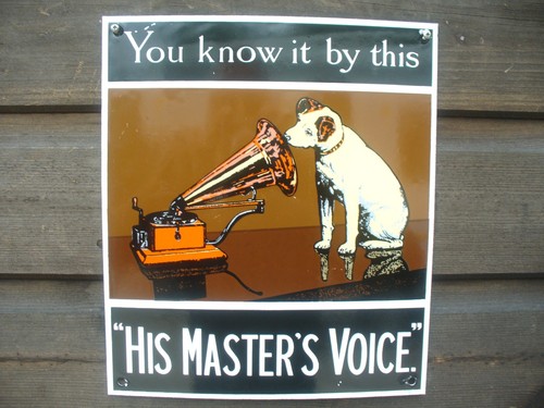 Enamel sign advertising - enamel,