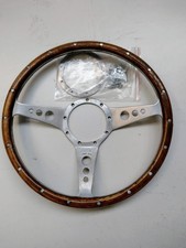 Moto lita wood rim 14" offset 1 1/2" steering wheel.