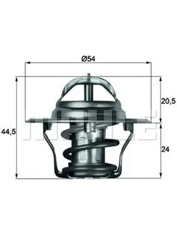Thermostat 83d mahle for - 4,