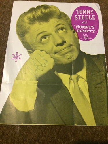 Signedtommy steele autograph - steele,