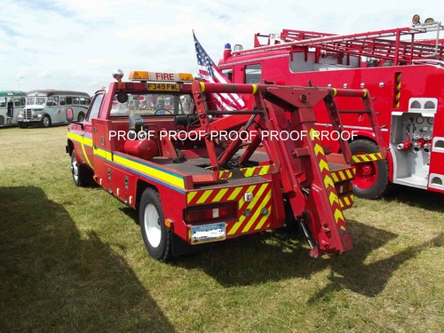 Restored fire engine vehicle - restored,