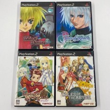 Tales of Destiny 2 & Symphonia & The Abyss & Rebirth 4Games set Sony PS2 Tested