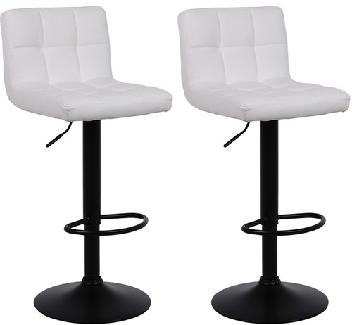 Bar stools faux leather - 2,