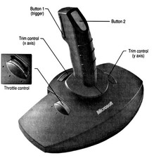 MICROSOFT SIDEWINDER 2-BUTTON SERIAL JOYSTICK [9669]