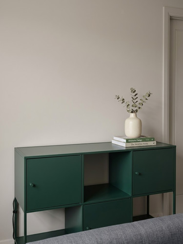 Green metal cube storage - metal, 6-cube