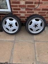 2x Genuine Mercedes W202 C43 C36 AMG Monoblock II HWA 2024010102 17" 8.5 ET 30