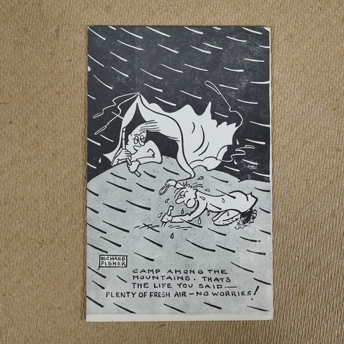 Original vintage postcard - original,