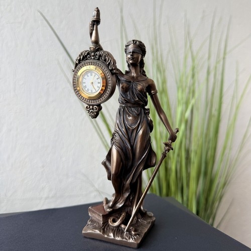 Lady justice desk clock - lady,