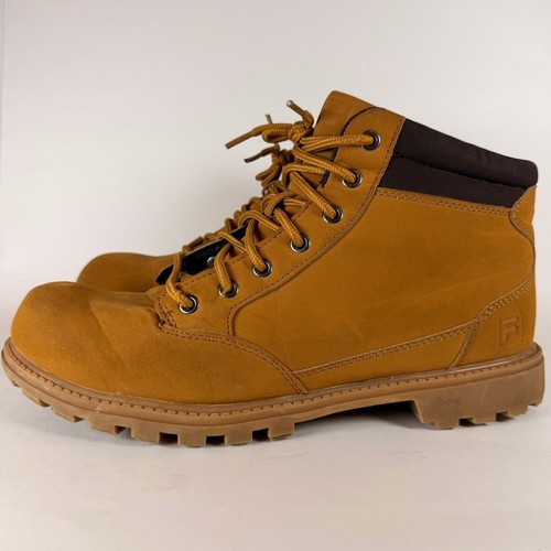 Fila work boots lace tan - work,