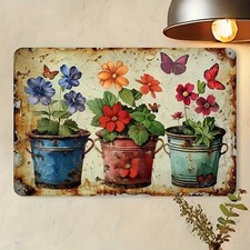 Vintage Cottagecore Metal Sign