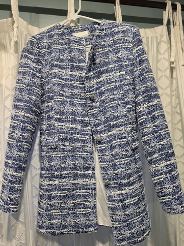 Zara blue white striped - zara,