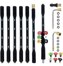 10 Pcs Pressure Washer Extension Wand with Adapter Compatible with Karcher