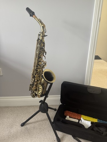 Alto saxophone gold with - gold,