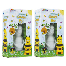 2 x Paint & Decorate Your Own Garden Bumble Bee's Gnome Ornament Kids Art Craft