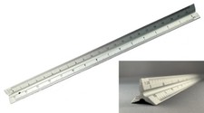 SCALE RULER 30cm 12'' TRI