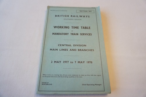 1977 southern region - 1977, railway