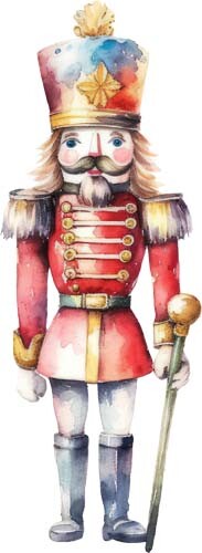 Christmas nutcracker wall art - christmas,