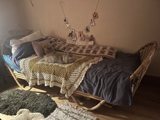 Malu La Redoute Bamboo Vintage Single Child Bed Frame Boho Tiki Style No Matress