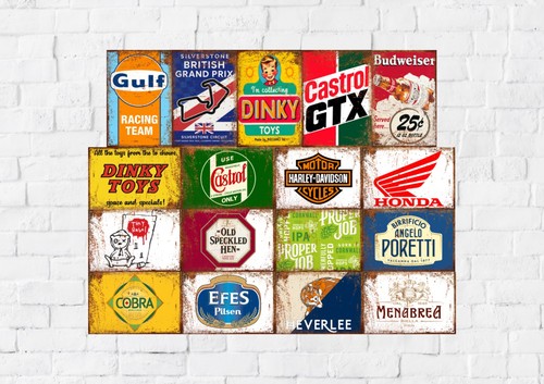 Metal rustic signs vintage - rustic, toy