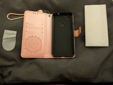 3A Pixel XL Google phone case Folio Flip Magnetic shut, card slots & Hand Strap