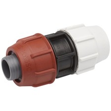 PLASSON COUPLER BARRIER PIPE X METRIC PIPE PE FITTING