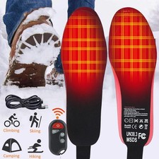 Electric Heated Insoles Rechargeable Foot Warmer Remote Control Heating Insoles
