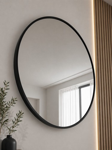 Modern round framed wall - round,