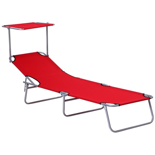 Folding sun lounger with - folding,