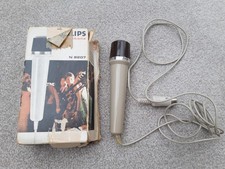 Vintage Philips Microphone N 8207 Retro Music Equipment Untested With Box 